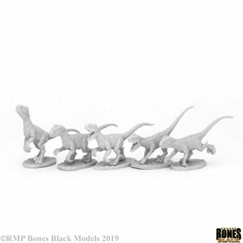 Reaper Miniatures Bones Black Raptor Hunting Pack 5p (44081) Miniatures Reaper Miniatures   