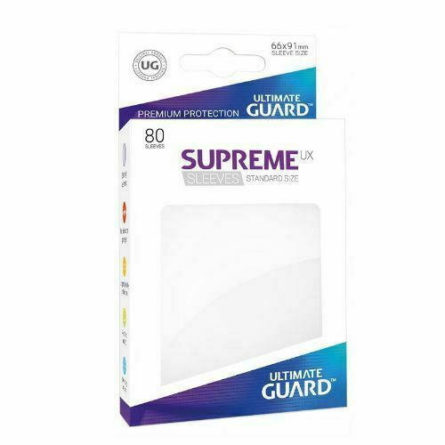 Ultimate Guard 80ct Standard Supreme UX Matte Sleeves Clear (10552) Home page Ultimate Guard   