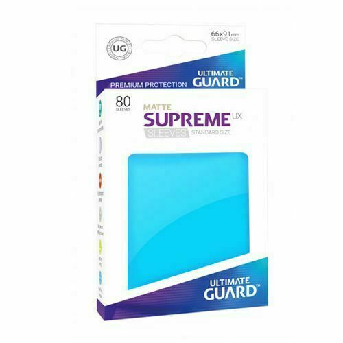 Ultimate Guard 80ct Standard Supreme UX Matte Sleeves Light Blue (10558) Home page Ultimate Guard   