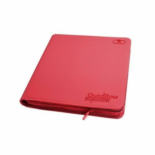 Ultimate Guard 12pkt QuadRow Zipfolio Binder Red (10468) Supplies Ultimate Guard   
