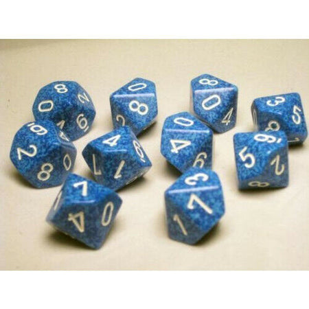 Chessex Speckled Water 10ct D10 Set (25106) Dice Chessex   
