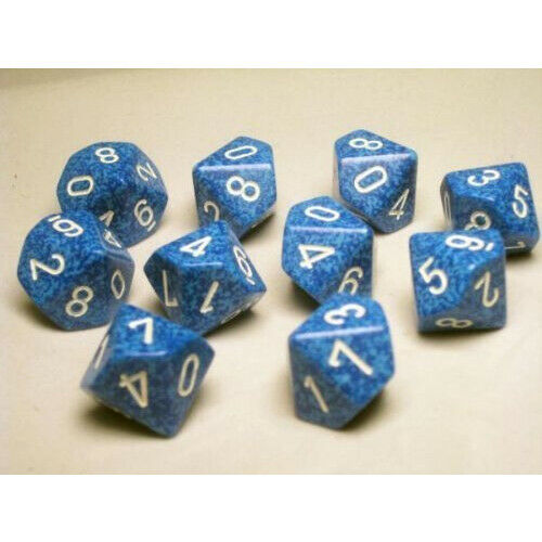 Chessex Speckled Water 10ct D10 Set (25106) Dice Chessex   