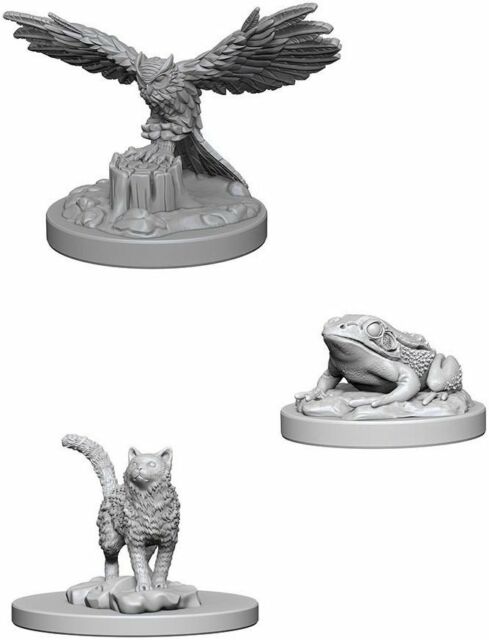 WizKids Deep Cuts Unpainted Miniatures: Familiars (73094) Miniatures WizKids   