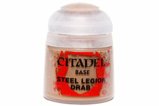 Citadel Base Steel Legion Drab Paints Games Workshop   