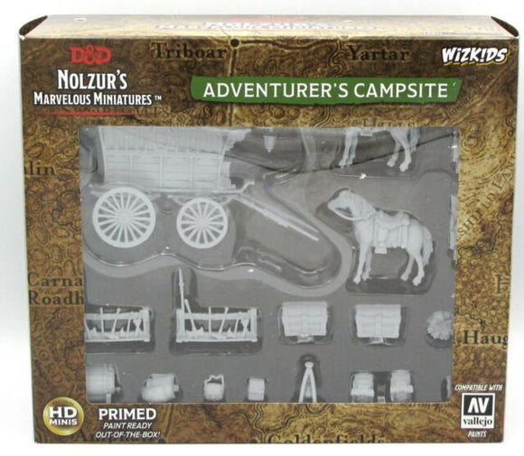 D&D Nolzur's Marvelous Unpainted Miniatures: Adventurer's Campsite Home page WizKids   