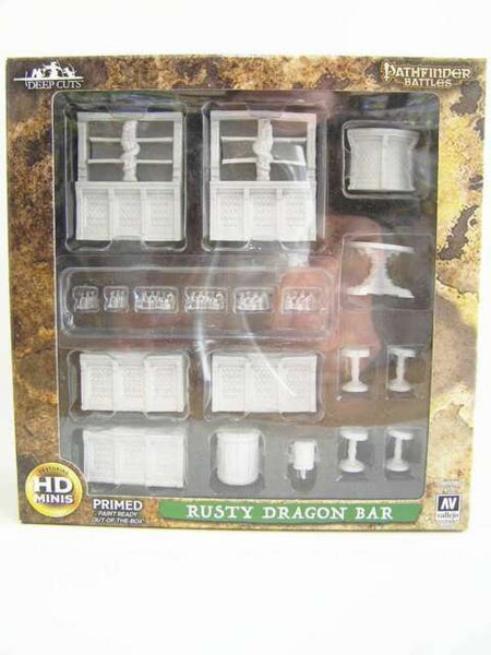 Pathfinder Deep Cuts Unpainted Miniatures: Rusty Dragon Bar Miniatures WizKids   