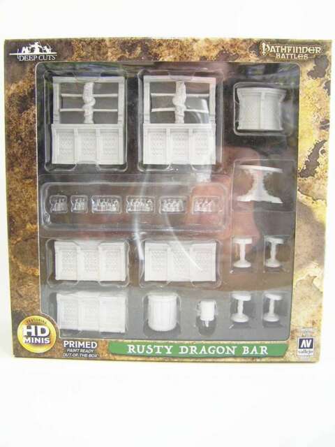 Pathfinder Deep Cuts Unpainted Miniatures: Rusty Dragon Bar Miniatures WizKids   