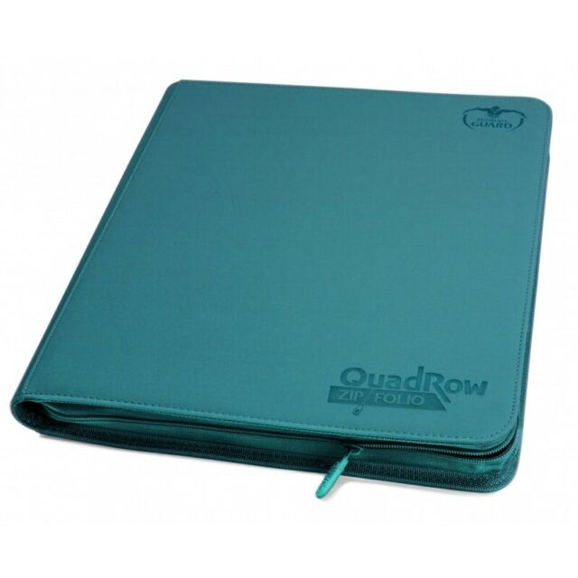 Ultimate Guard 12pkt QuadRow Zipfolio Binder Petrol (10471) Supplies Ultimate Guard   