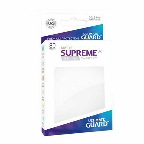 Ultimate Guard 80ct Standard Supreme UX Matte Sleeves White (10551) Home page Ultimate Guard   