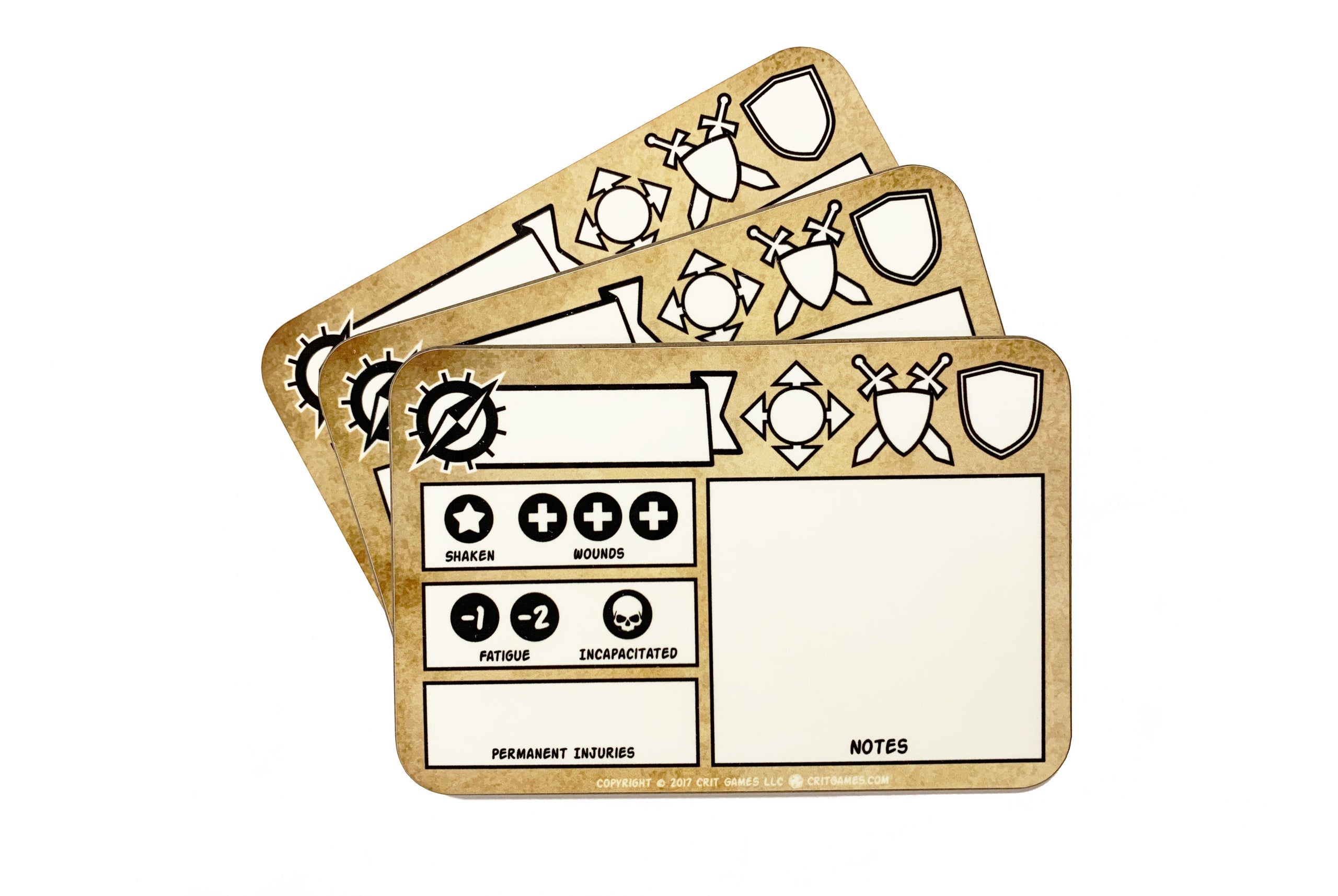 Savage Worlds Dry Erase Character Tracker Board Supplies Other