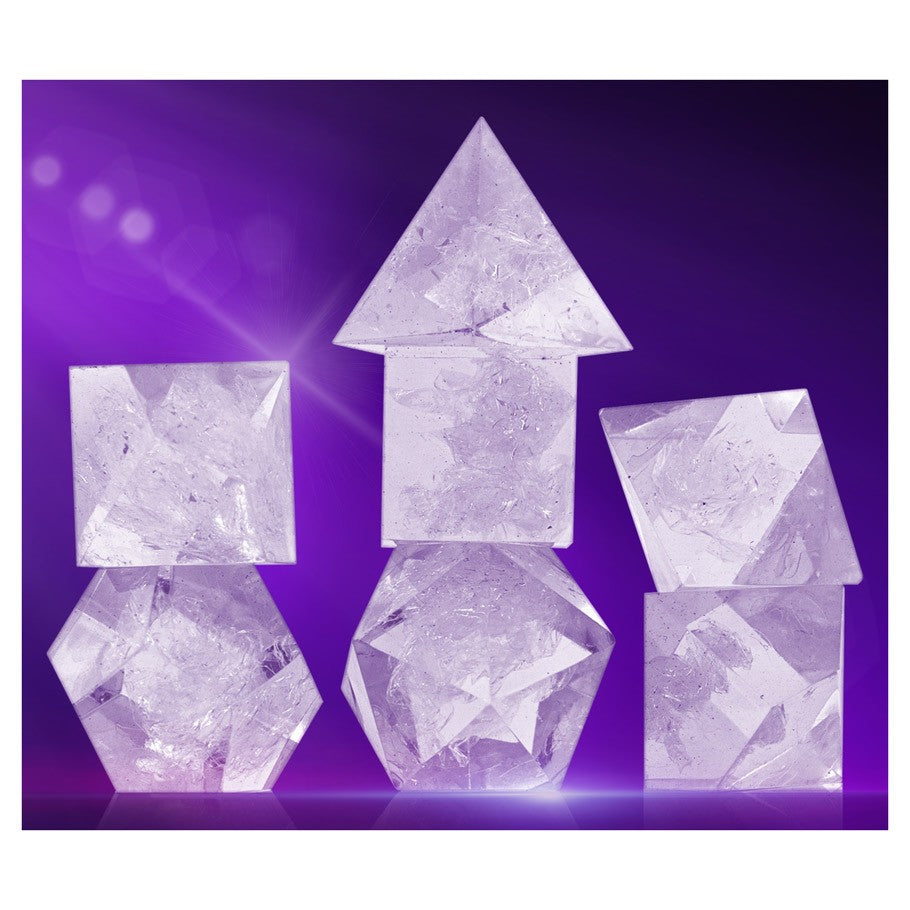 7ct Dice Set: Cloak & Dagger Clear Dice Sirius Dice   