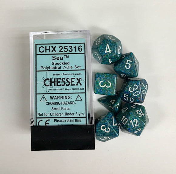 Chessex Speckled Sea 7ct Polyhedral Set (25316) Dice Chessex   