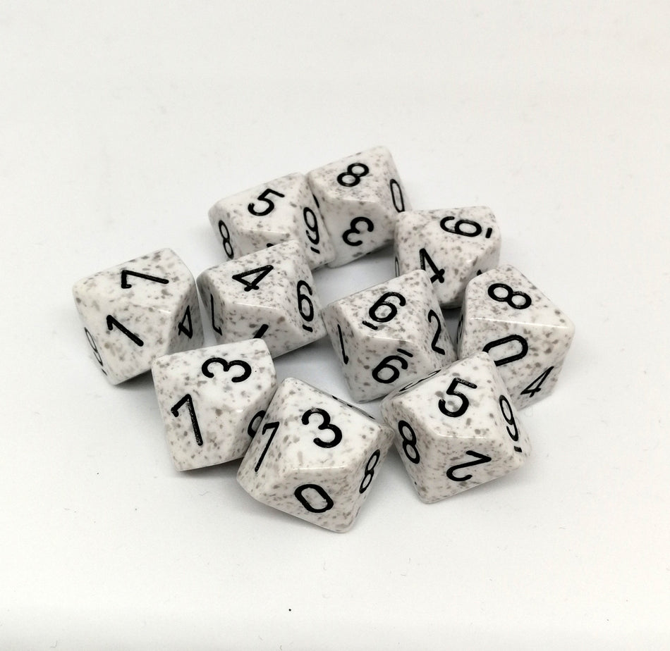 Chessex Speckled Arctic Camo 10ct D10 Set (25111) Dice Chessex   