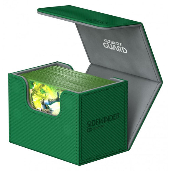 Ultimate Guard Sidewinder 80+ XenoSkin Deck Box Green (10747) Home page Ultimate Guard   