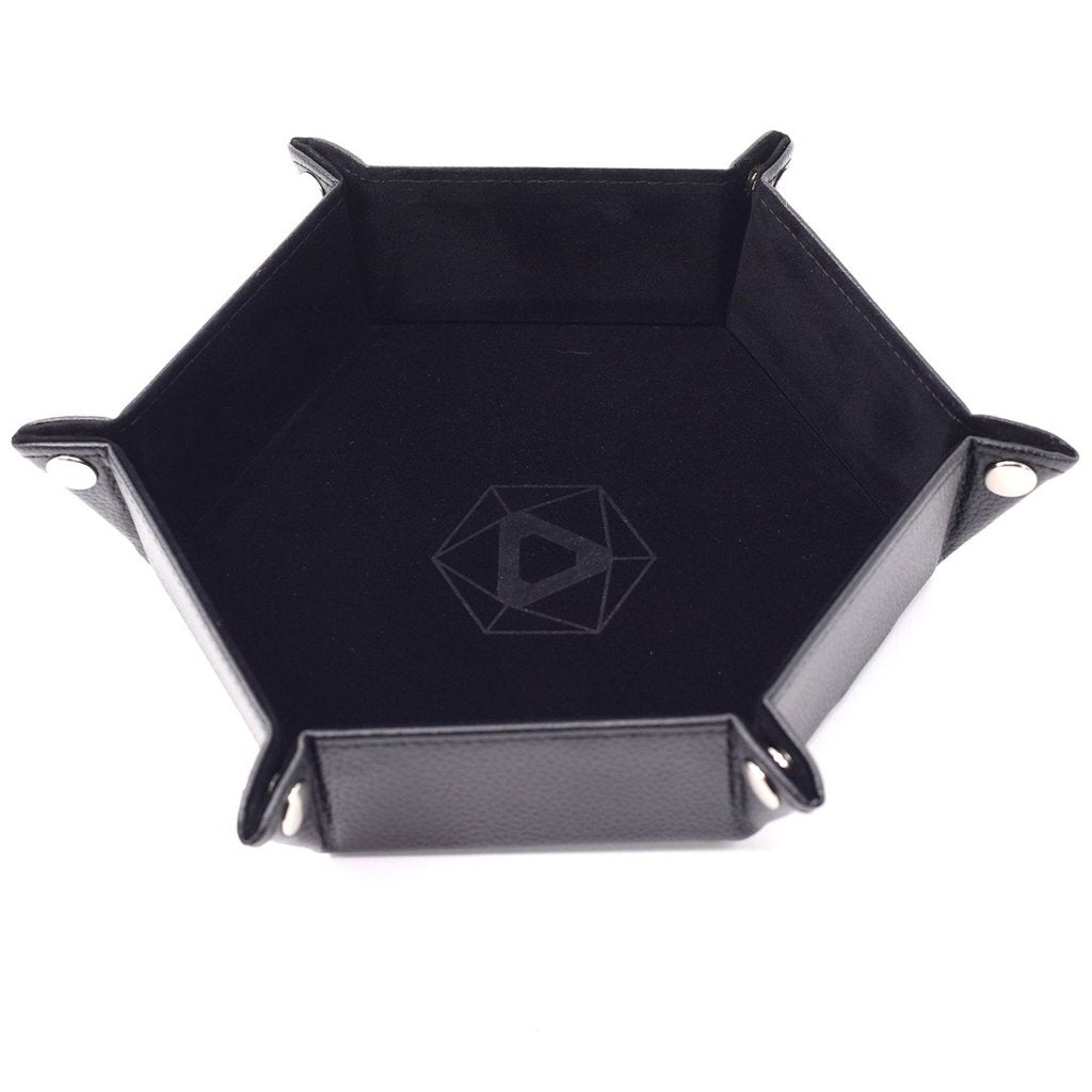 Die Hard Dice Hex Folding Dice Tray Black Dice Die Hard Dice