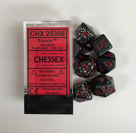 Chessex Speckled Space 7ct Polyhedral Set (25308) Dice Chessex   