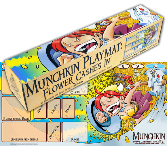 Munchkin Playmat Flower Cashes In Home page Steve Jackson Games   