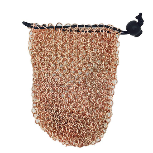 Norse Foundry Chainmail Dice Bag Rose Gold Home page Norse Foundry   