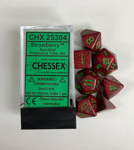 Chessex Speckled Strawberry 7ct Polyhedral Set (25304) Home page Other   