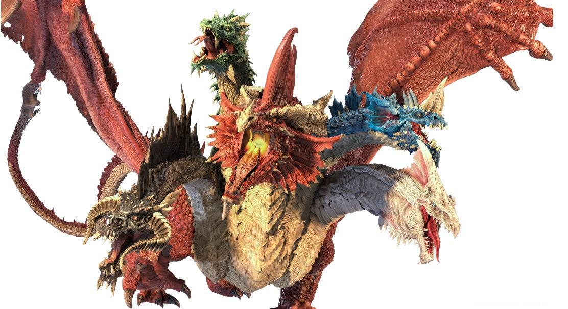 D&D Icons of the Realms Miniature: Gargantuan Tiamat (96105) Miniatures WizKids   