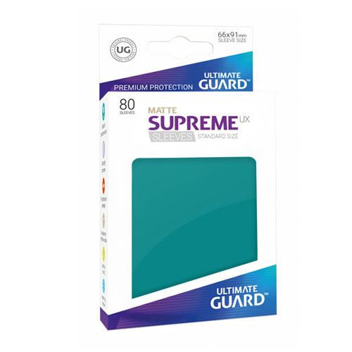 Ultimate Guard 80ct Standard Supreme UX Matte Sleeves Petrol (10555) Home page Ultimate Guard   