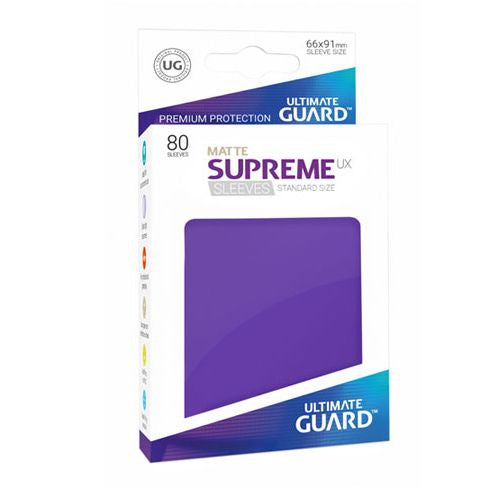 Ultimate Guard 80ct Standard Supreme UX Matte Sleeves Purple (10561) Home page Ultimate Guard   