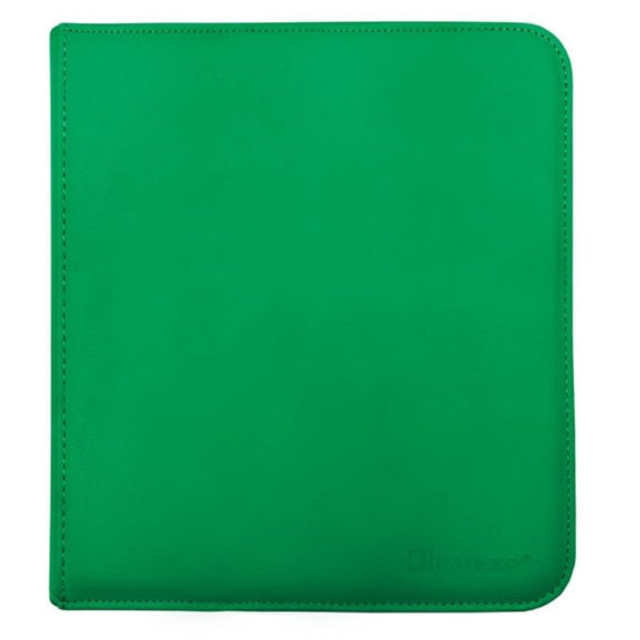 Ultra Pro 12-Pocket Zippered Pro Binder Green (15741) Supplies Ultra Pro   