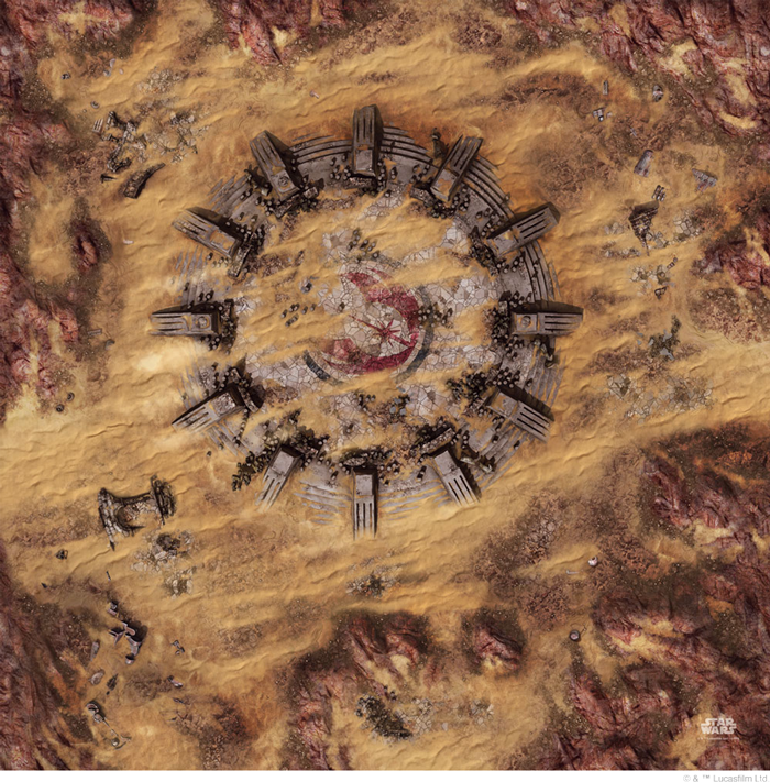 Star Wars: Legion Playmat Desert Ruins Gamemat Miniatures Atomic Mass Games   