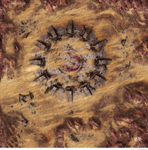 Star Wars: Legion Playmat Desert Ruins Gamemat Home page Asmodee   