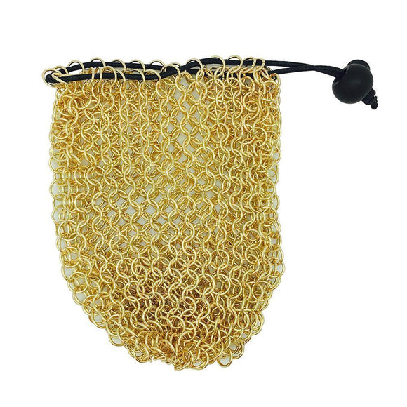 Norse Foundry Chainmail Dice Bag Gold Home page Norse Foundry   