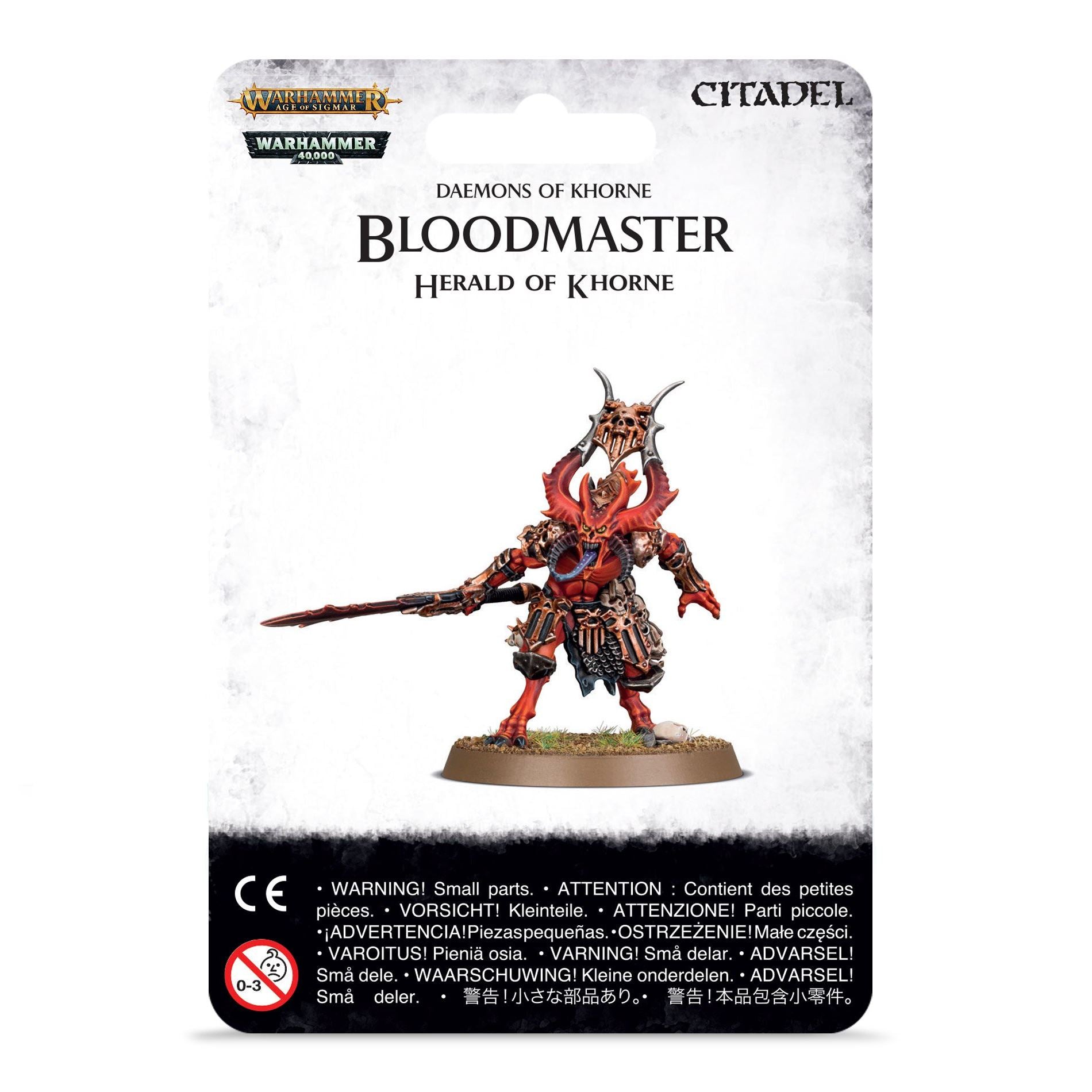 Age of Sigmar Daemons of Khorne: Bloodmaster, Herald of Khorne Miniatures Games Workshop   