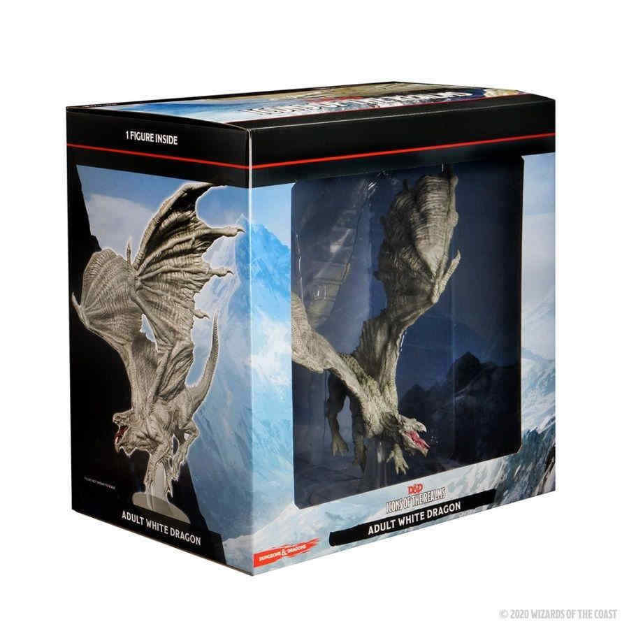 D&D Icons of the Realms Adult White Dragon Premium Figure Miniatures WizKids