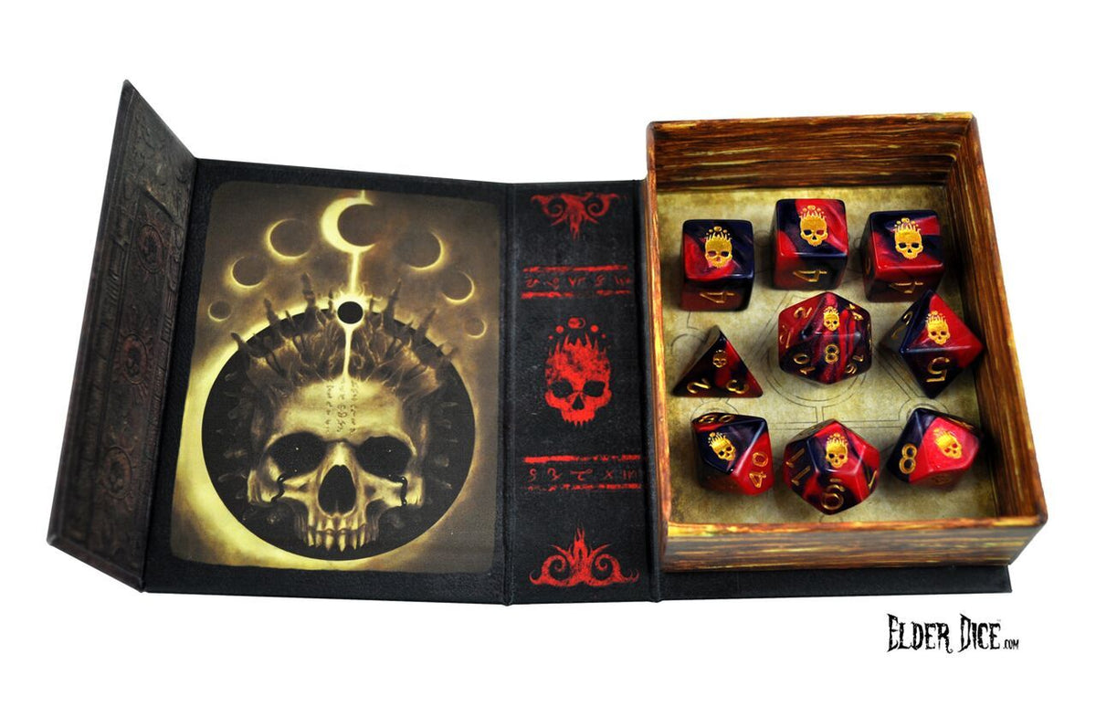 Elder Dice 9ct Polyhedral Dice Set Mark of the Necronomicon  Other   
