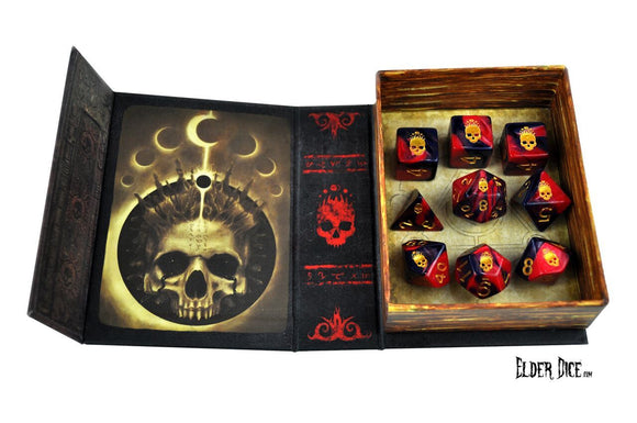 Elder Dice 9ct Polyhedral Dice Set Mark of the Necronomicon Home page Other   