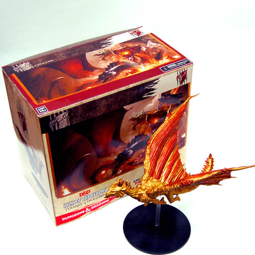 D&D Icons of the Realms Tyranny of Dragons - Brass Dragon Premium Figure Home page WizKids   