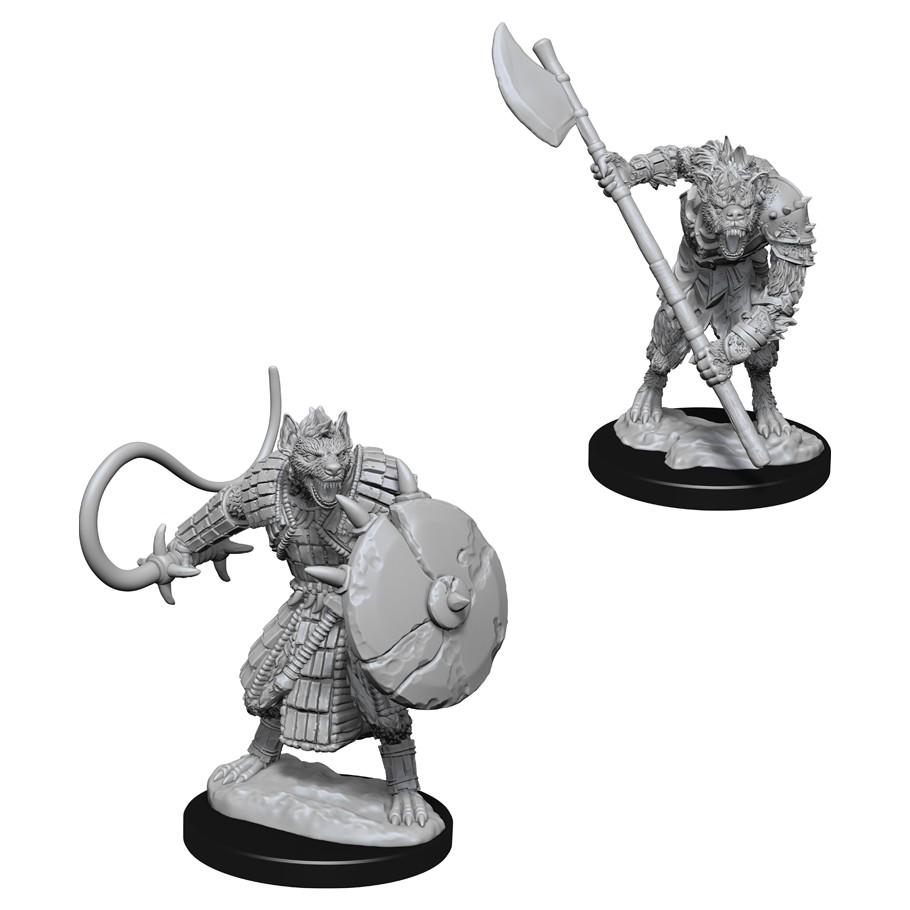 Pathfinder Deep Cuts Unpainted Miniatures: Gnolls Miniatures WizKids   