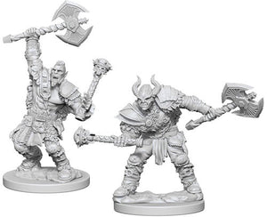 Pathfinder Deep Cuts Unpainted Miniatures: Half-Orc Male Barbarian Home page WizKids   