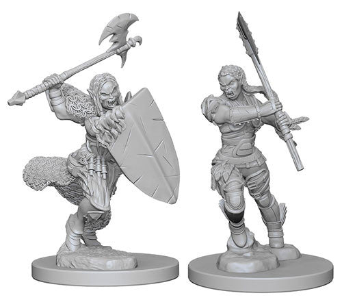 Pathfinder Deep Cuts Unpainted Miniatures: Half-Orc Female Barbarian Miniatures WizKids   