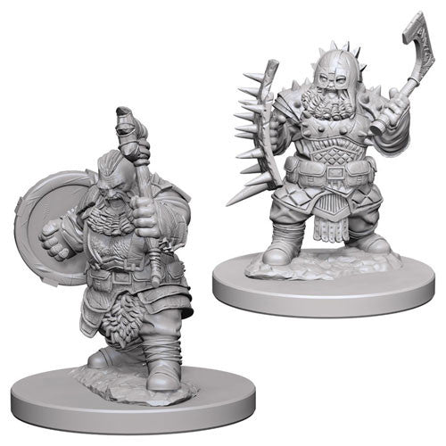 Pathfinder Deep Cuts Unpainted Miniatures: Dwarf Male Barbarian Miniatures WizKids   