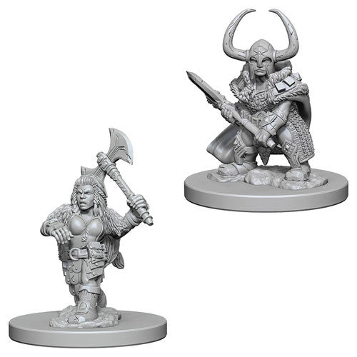 D&D Nolzur's Marvelous Unpainted Miniatures: Dwarf Female Barbarian Miniatures WizKids   