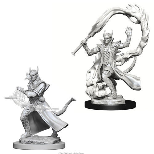 D&D Nolzur's Marvelous Unpainted Miniatures: Tiefling Male Sorcerer Miniatures WizKids   