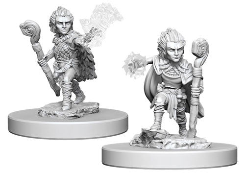 Pathfinder Deep Cuts Unpainted Miniatures: Gnome Male Druid Miniatures WizKids   