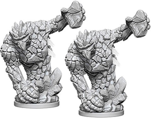Pathfinder Deep Cuts Unpainted Miniatures: Medium Earth Elemental (73357) Miniatures WizKids   