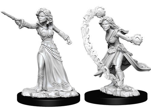 Pathfinder Deep Cuts Unpainted Miniatures: Female Human Wizard (73412) Miniatures WizKids   