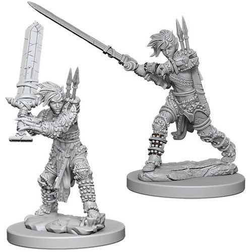 Pathfinder Deep Cuts Unpainted Miniatures: Female Human Barbarian Home page WizKids   