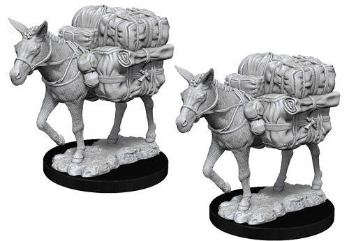 WizKids Deep Cuts Unpainted Miniatures: Pack Mule Miniatures WizKids   