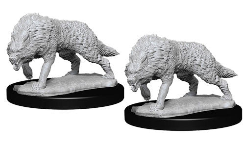 WizKids Deep Cuts Unpainted Miniatures: Timber Wolves Miniatures WizKids   