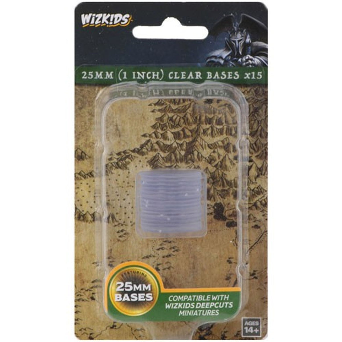 WizKids Deep Cuts Unpainted Miniatures: 25mm Round Base (15) Clear Miniatures WizKids   