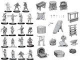 WizKids Deep Cuts Unpainted Miniatures: Townspeople & Accessories Miniatures WizKids   