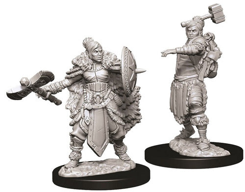 D&D Nolzur's Marvelous Unpainted Miniatures: Female Half-Orc Barbarian (73703) Miniatures WizKids   